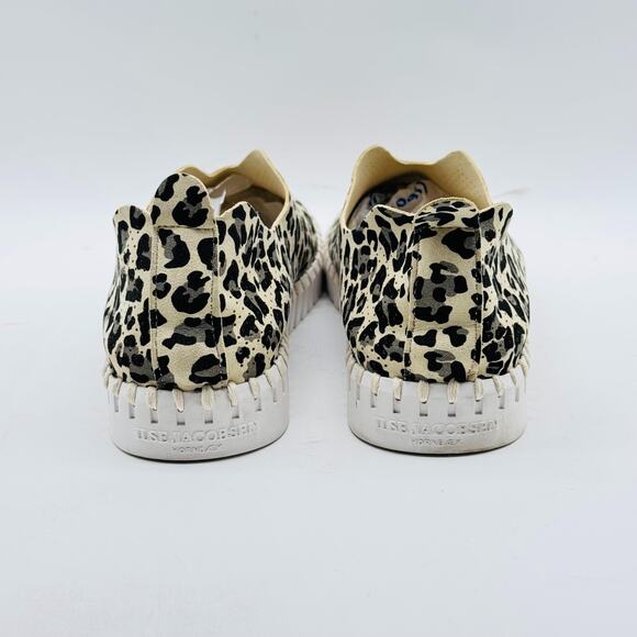 Ilse Jacobsen Shoes Womens 37 US 7 Brown Black Animal Print Tulip Slip On Flats - Picture 6 of 11